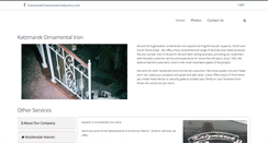 Desktop Screenshot of katzmarekornamentaliron.com
