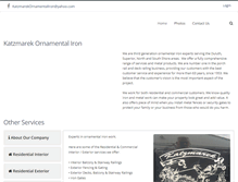 Tablet Screenshot of katzmarekornamentaliron.com